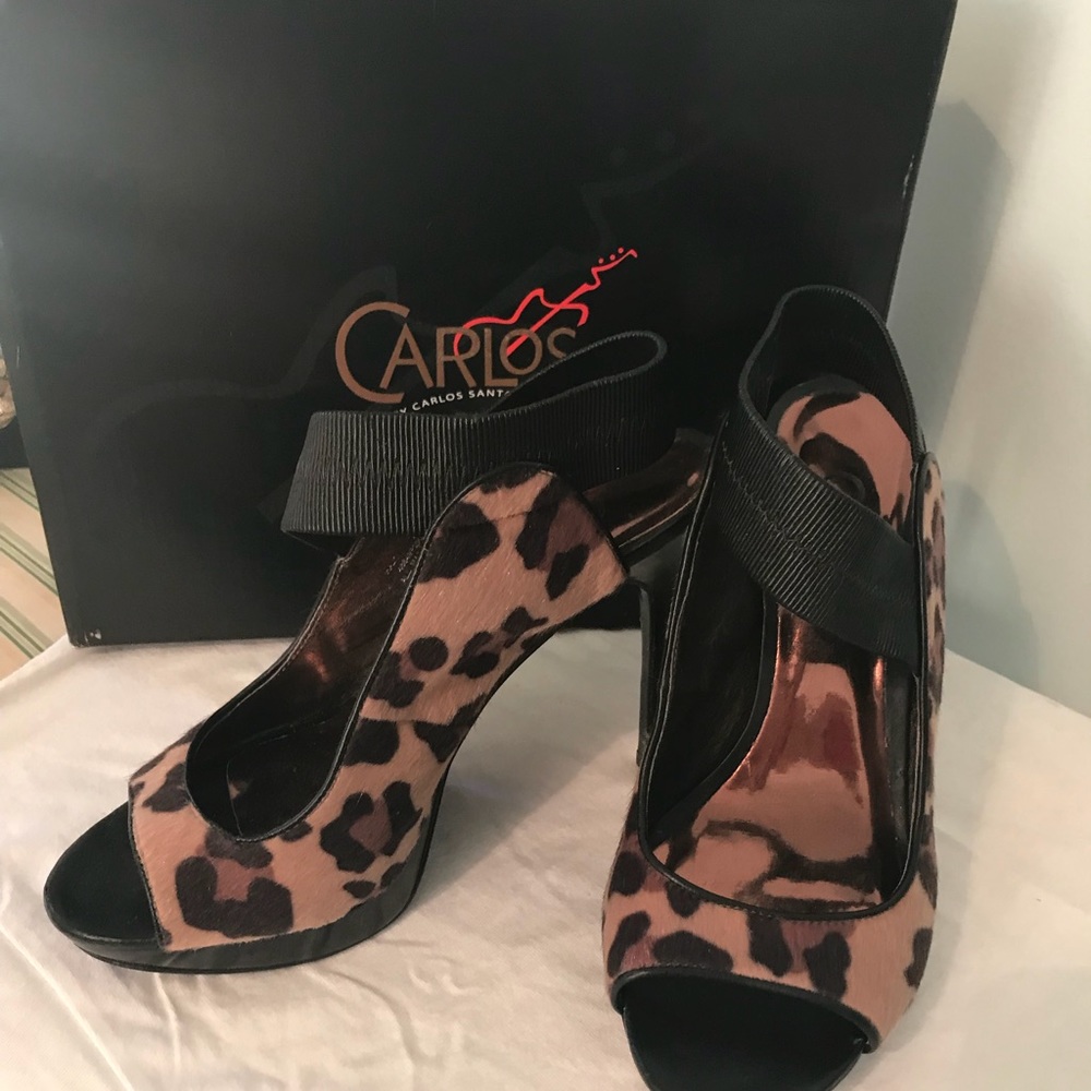 Leopard print heels